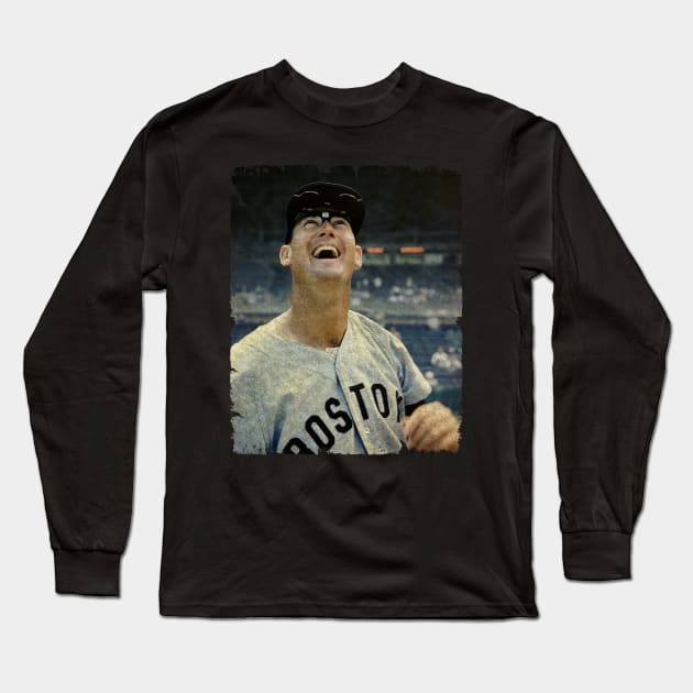 Ted Williams, 1942 in Boston Red Sox Long Sleeve T-Shirt by PESTA PORA